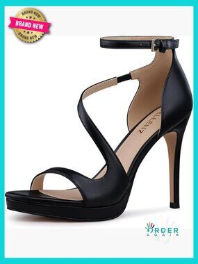 Strappy Platform Heels High Heel Sandals Prom Party Wedding Comfortable TPR Sole